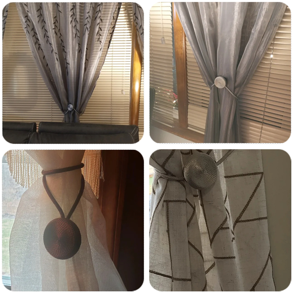 Vorhang-Raffhalter-Magnet, moderner, schlichter Stil, Clip Profi Tende, drapierte Krawatten, Rückseite, Webseil-Rückseite für Fenstervorhang-Halfter
