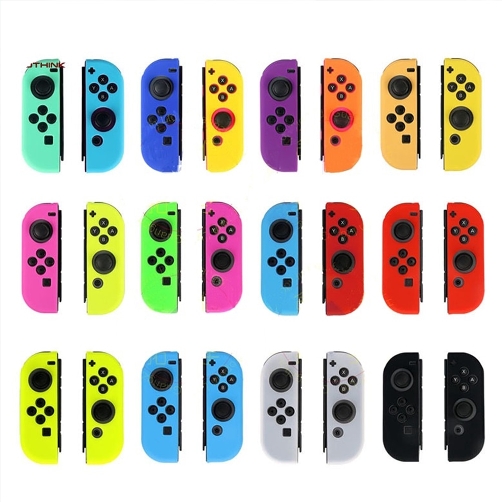 Gomma di Silicone Della Pelle Della Copertura di Caso Per Nintend Interruttore JoyCon Controller Per Nintendoswitch NX NS Thumb Grip Joystick Cap