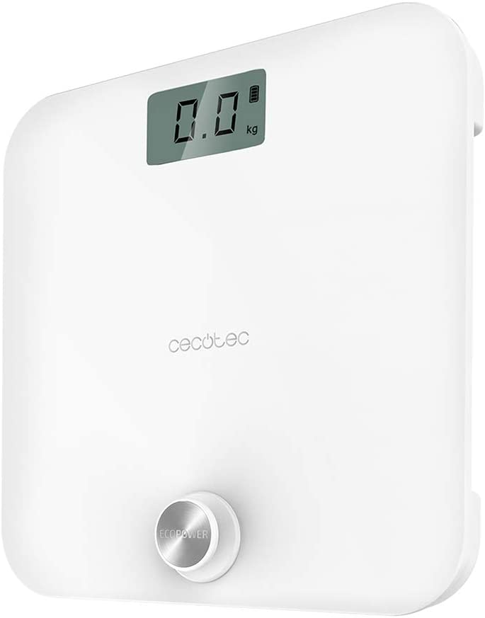 Cecotec Surface Precision 9450 Full Healthy Báscula Eléctrica de Baño Digital Inteligente con Plataforma De Cristal Templado Pantalla LCD Máxima 180kg Incluye Cinta Métrica Medición Precisa de 10 Parámetros: 10000 HEALTHY WHITE
