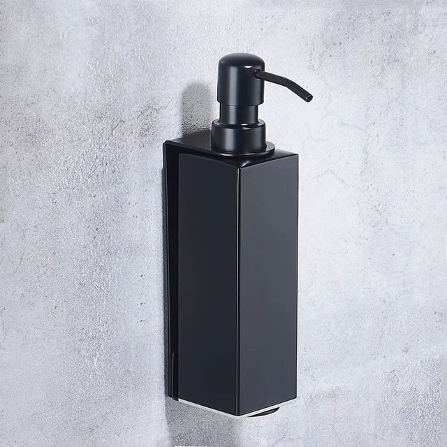 Flüssigkeit Seife Dispenser Bad Zubehör Edelstahl 304 Flüssigkeit Seife Organisieren Wand Montiert Flüssigkeit Hand Seife Spender: Dark Grau