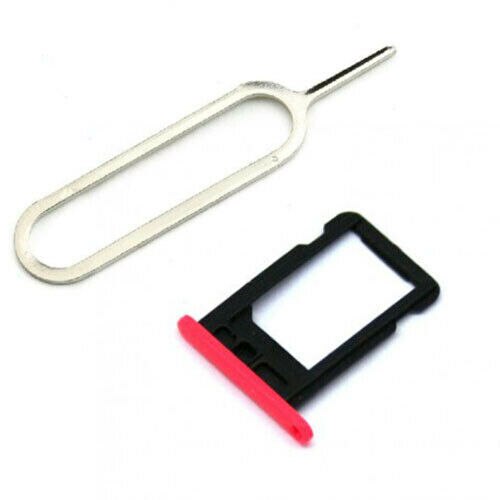 Porte-carte Nano Sim pour iPhone 5C, A1507, A1529, A1532, A1456, avec broche d&#39;éjection gratuite: Brand New Pink