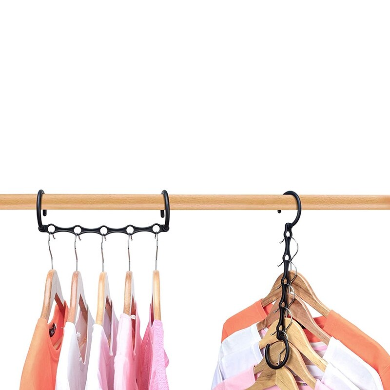 10 Stuks Van Kledingkast Zakken En Opslag Magic Hangers Stevige Plastic Ruimtebesparende Hangers