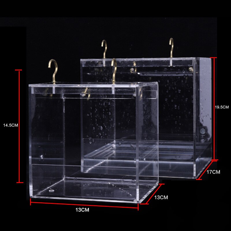 1pc plastic vogelwaterbadbox papegaaienkooi badkuip papegaai voor huisdier kooi hangende kom parkiet vogelbad douche staande box bak