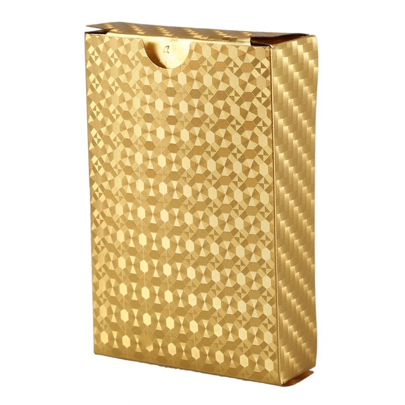 Top24K Gold Playing Cards Plastic Poker Game Deck Foil Pokers Pack ic Cards Waterproof Card