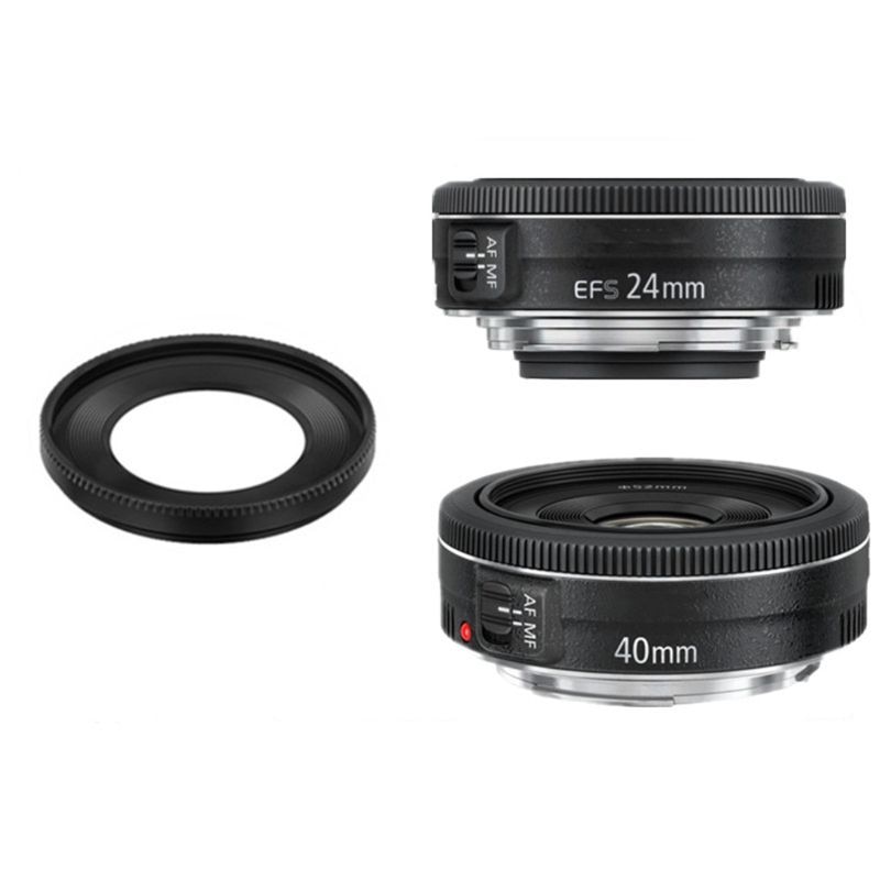 1PC ES52 ES-52 del Metallo della macchina fotografica lente Cappuccio di copertura per canone EF 40 millimetri f/2.8 STM EF-S 24 millimetri f/2.8 STM