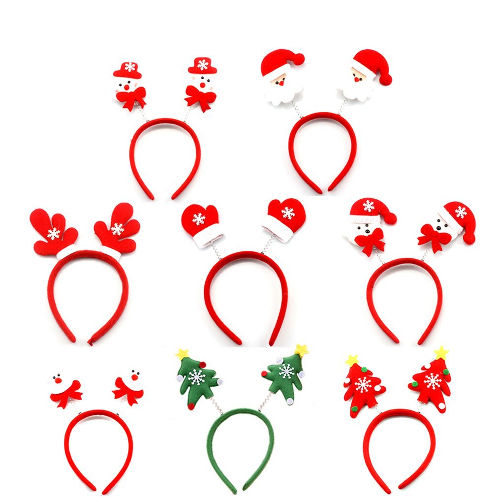 1pcs Christmas Headband Hair Accessories Deer Ears For Kids Adult Christmas Party Deals Santa Xmas Hair Band Clasp Headwear