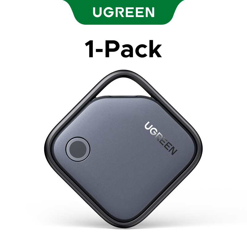 UGREEN Rastreador Bluetooth inteligente, buscador de llaves Localizador de artículos SmartTag Buscador de teléfono con batería de hasta 2 años para Apple Find My (solo IOS): Morado