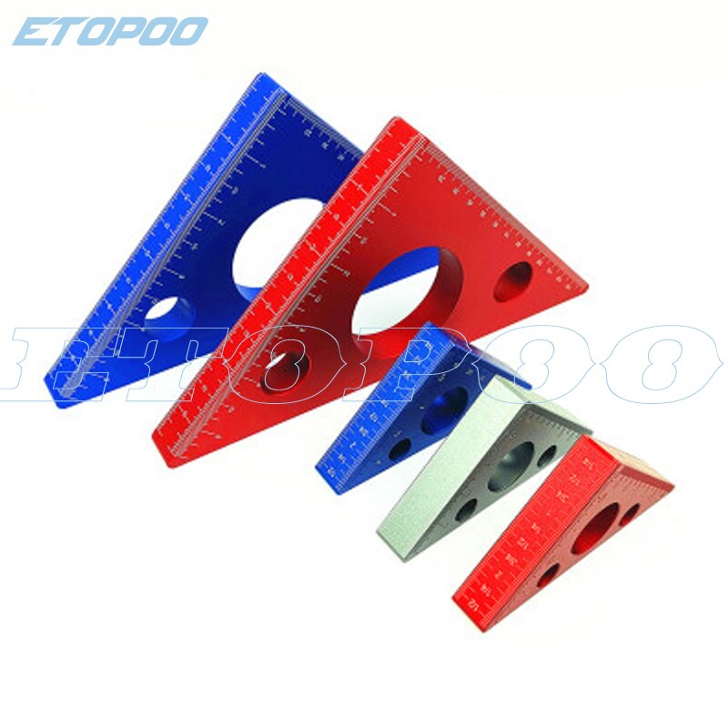 Aluminum right-angle ruler carpentry triangle height meter imperial Metric DIY tool carpentry tool