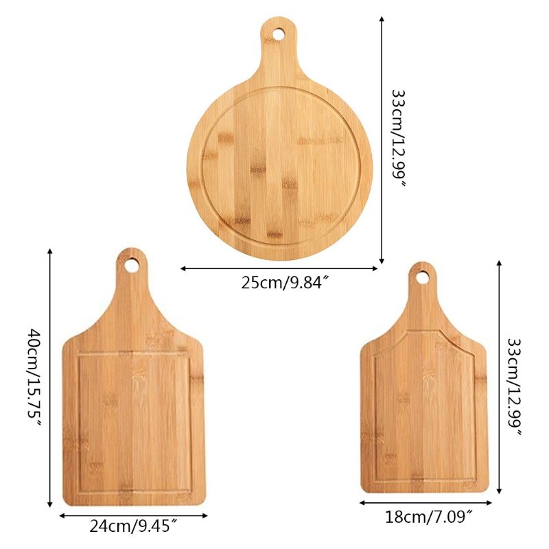 Houten Snijplank Fruit Pizza Brood Plaat Met Handvat Duurzaam Hangable Snijplank Keuken Accessoires