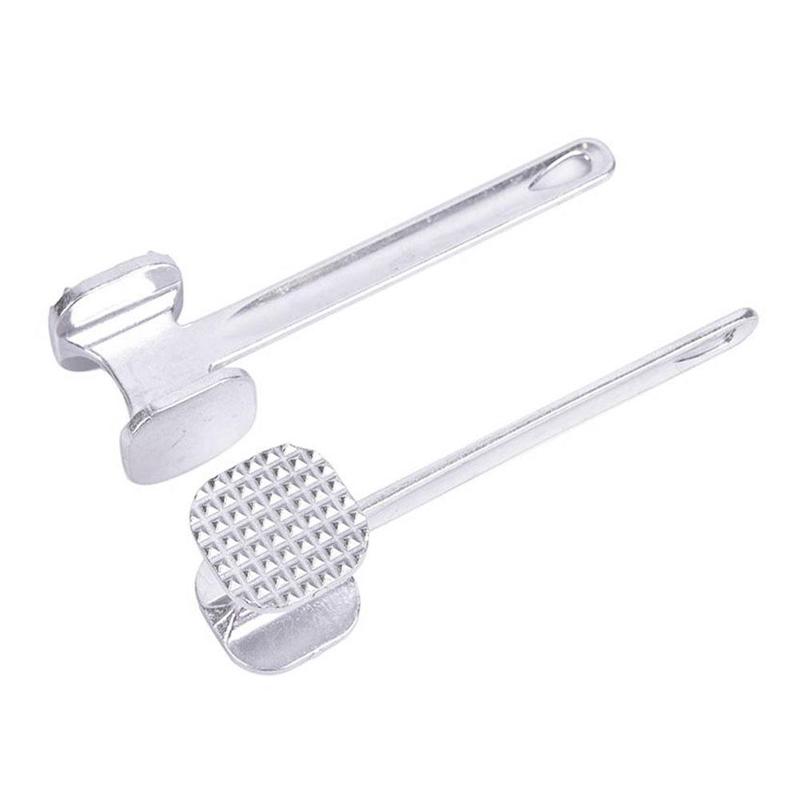 Martillo de acero de aleación de aluminio para cocina, herramientas manuales de doble cara para carne de cerdo, W7Q3