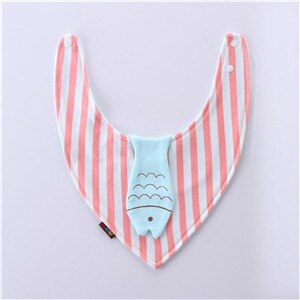 Babadores do bebê para o menino menina bandana bib arroto pano triângulo animal algodão raposa material do bebê cachecol refeição arroto acessórios do bebê: 4