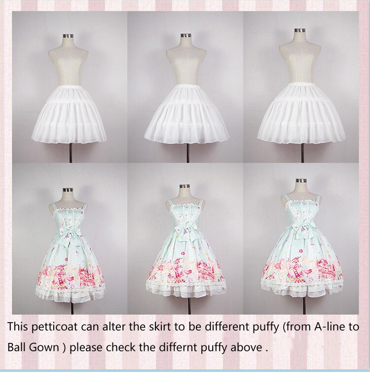 Réglable une ligne robe de bal Crinoline sous-jupe Cosplay jupon court femmes blanc noir jupon accessoires de fête de mariage