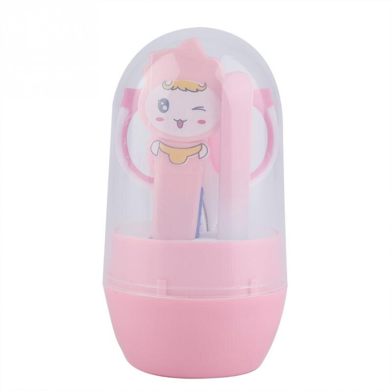 Nagelknipper voor kinderen, 4 stuks/set, plastic babyverzorgingstool, schoonmaaktool voor de gezondheidszorg, draagbare babyveilige verzorgingsset