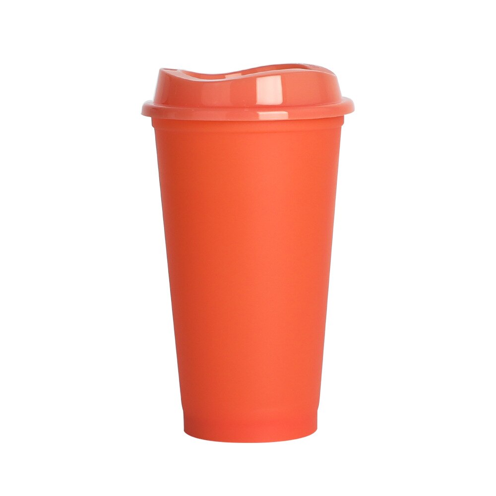 Thermochromic Tasse 400ml Farbe Wasser Tasse hoch Temperatur beständig Wasser Tasse draussen Heimat Wasser Tasse: Orange