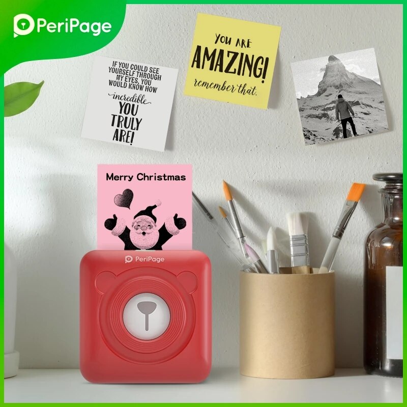 Peripage Mini Pocket Printer Draadloze Thermische Photo Printer Labels Android Iphone Kids A6 Navidad Regalos Impresora