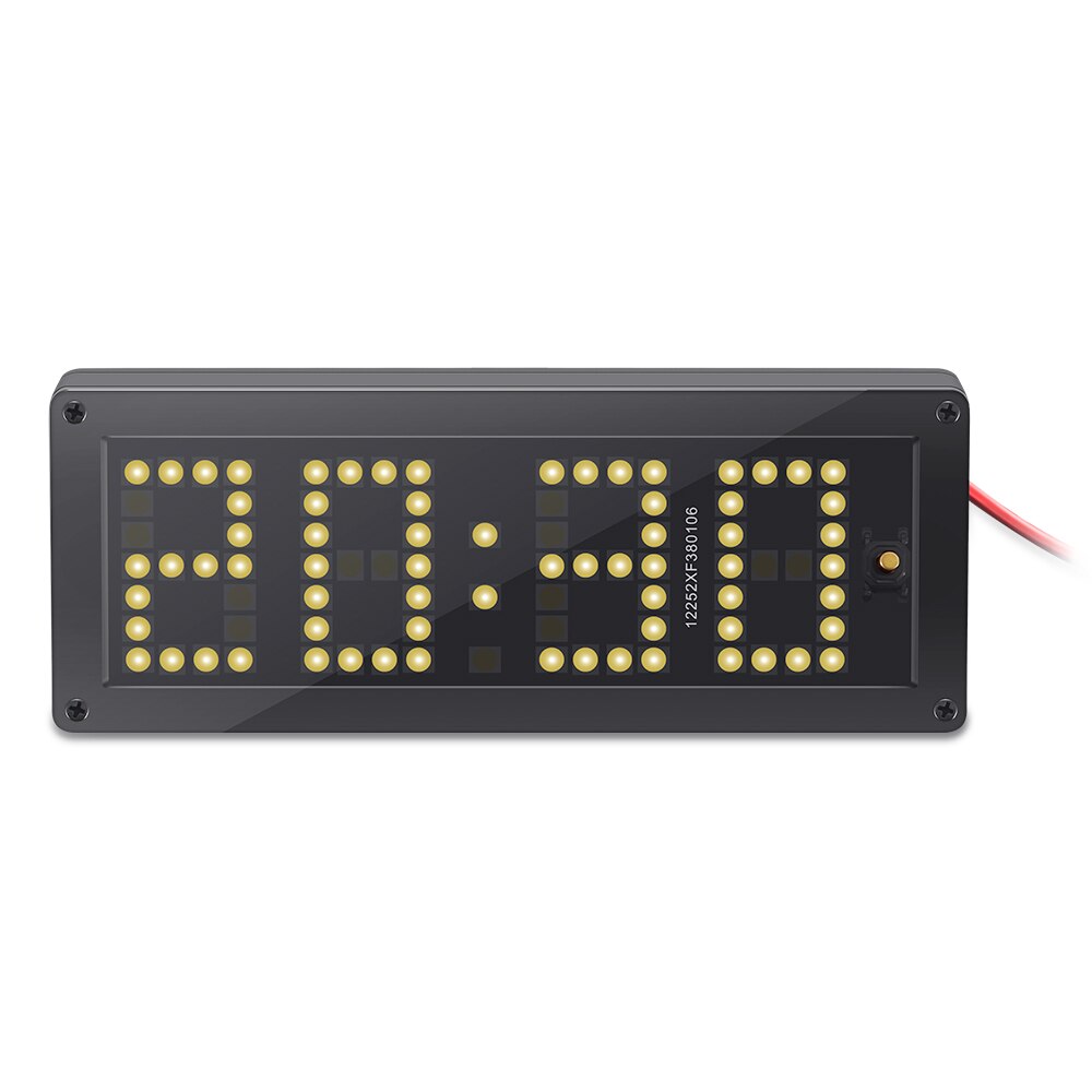 ALLOMN 3 in 1 Auto Elektronische Thermometer Spannung Auto Uhr leuchtend Ultra-Dünne Ajustable Voltmeter Hohe Präzision LED Uhr