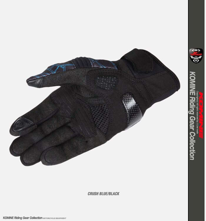 Guantes de malla de protección de GK-220 para motocicleta BMX Dirt Bike Riding Komine GK 220, guante de carrera para motocicleta