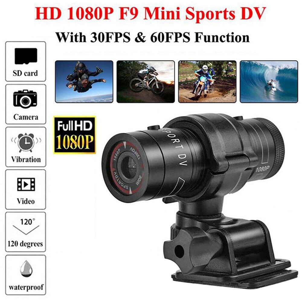 Mini F9 Camera HD Outdoor Sports Bike Sports Action Camera Video DV