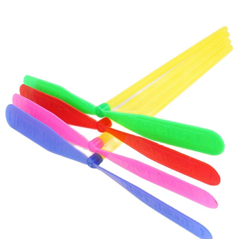 20 Stks/partij Outdoor Speelgoed Plastic Bamboe Libelle Propeller Klassieke Vliegende Fee Schotel Sport Games Speelgoed Voor Kinderen