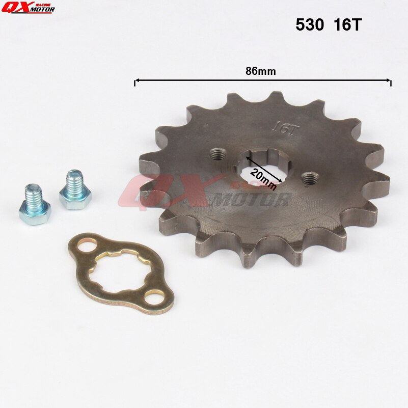 530 10-20T 20mm Ich würde Vorderseite Motor- Kettenrad für stampfen YCF Upower Schmutz Grube Fahrrad ATV Quad gehen Kart Moped Buggy Rolle Motorrad