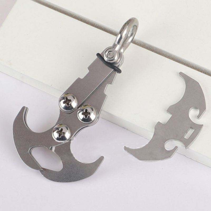 Stainless Steel Gravity Hook Grappling Hook Climbing Claw for Outdoor Climbing A0KA