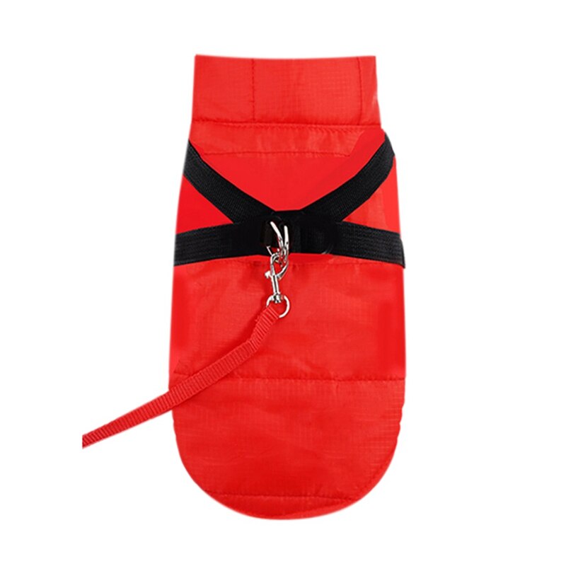 Winter Koud Weer Hond Vest explosieveilige Harness Kleren Huisdier Waterdicht Warm Mouwloos Kostuum: Rood / M
