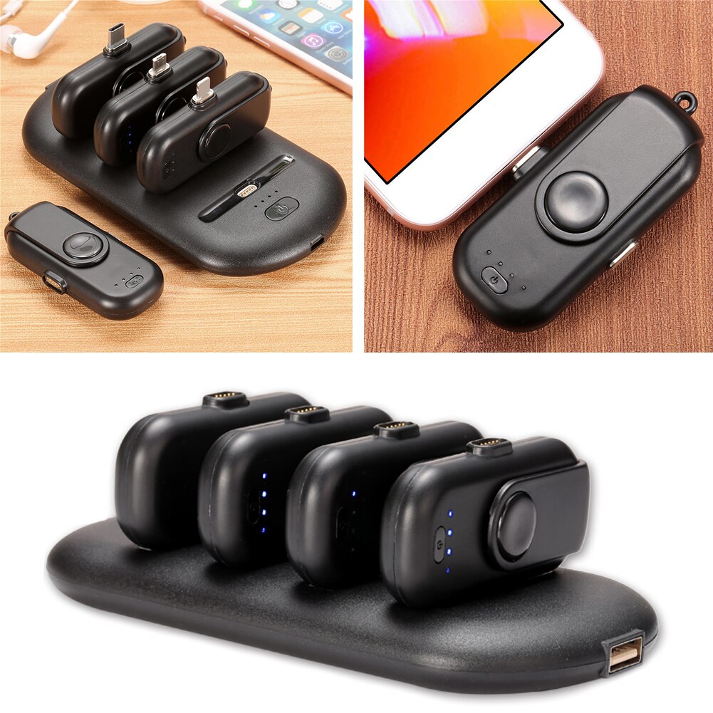 Tragbare Energie Bank Smartphones Magnetische Ladegerät Externe Batterien Mikro USB Typ C 1000mAh Handys Energie