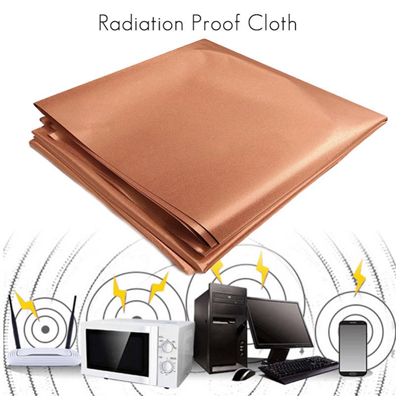 Material de protección EMF/EMI antiradiación, bloqueo RFID/RF RFID, protección contra radiación, tela de cobre conductora, 1/2/3/5 metros