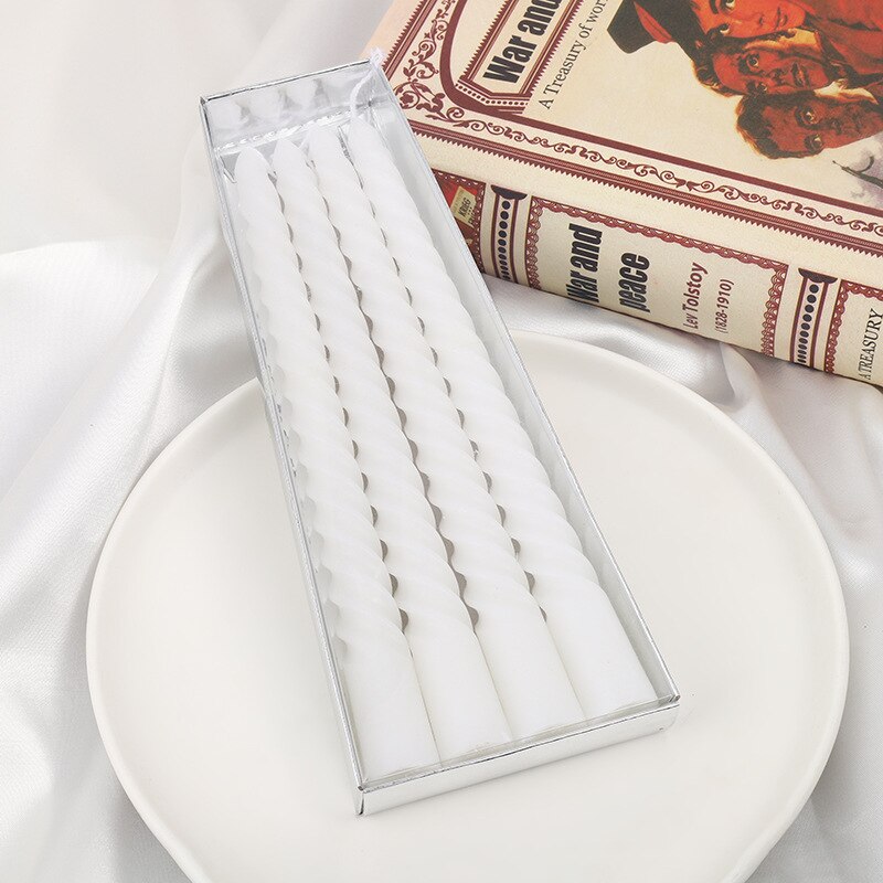 Metalen Kandelaar 5 Armen Kandelaar 26Cm/10 &#39;&#39;Tall Kaarshouder Voor Formele Event Thuis Eettafel decor Bruiloft Middelpunt: candle White 4pcs