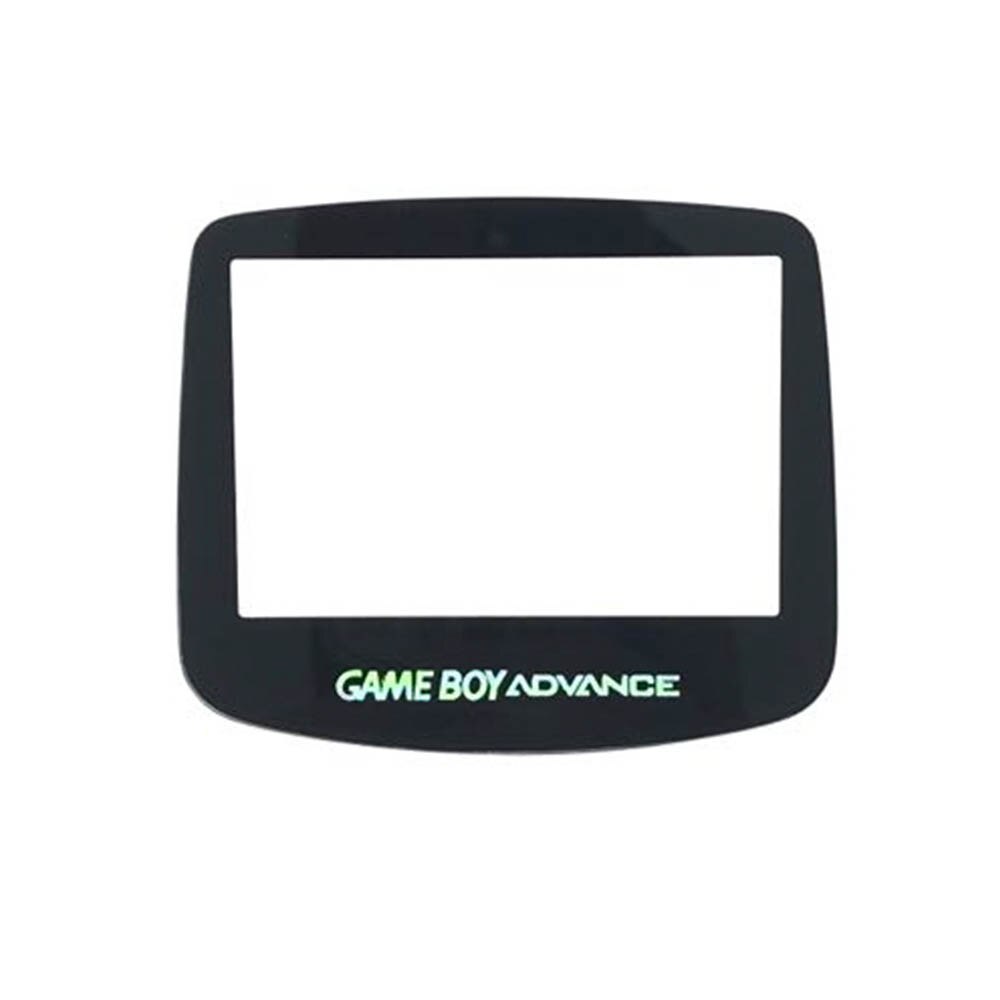 Original Größe Glas objektiv spiegel abdeckung für GAMEBOY ADVANCE GBA Bildschirm Objektiv Protector Abdeckung SFC IQUE/Schwarz Objektiv/klar 16 Farben: Colorful font logo