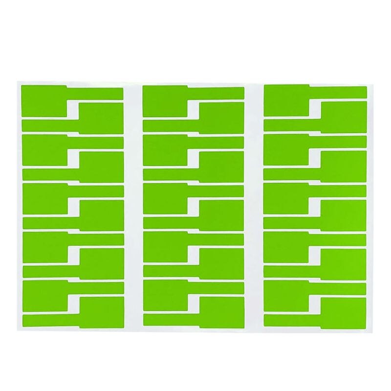 30Pc Kabel Etiketten Sticker Waterdichte Identificatie Tags Werken Met Printer: green