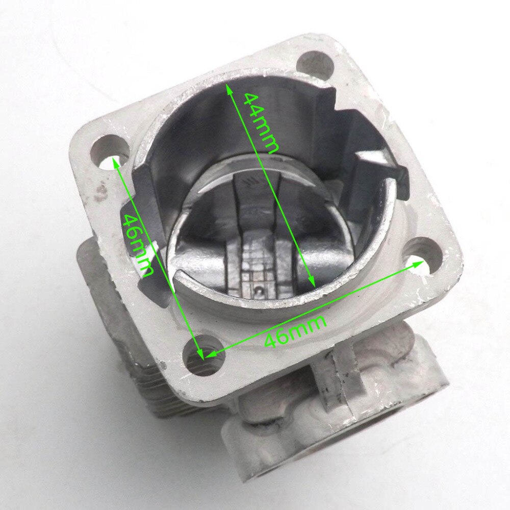 49CC 44MM BORE CYLINDER BODY For SCOOTER X1 X2 MINI MOTO POCKET BIKE