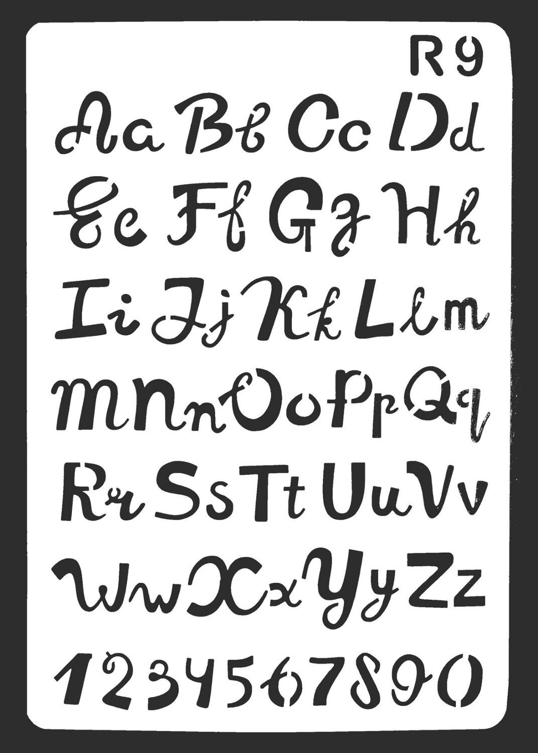 Letters en cijfers diy gelaagdheid sjablonen muurschildering plakboek kleuren reliëf album decoratie papier kaart sjabloon: 9