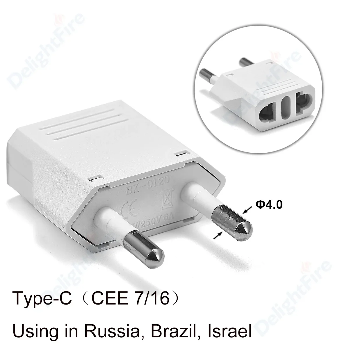 EU Plug Adapter AU American US To EU Euro Travel Adapter Type C Electric Plug Converter Power Sockets AC Outlet Power Converter: Other / Universal Plug