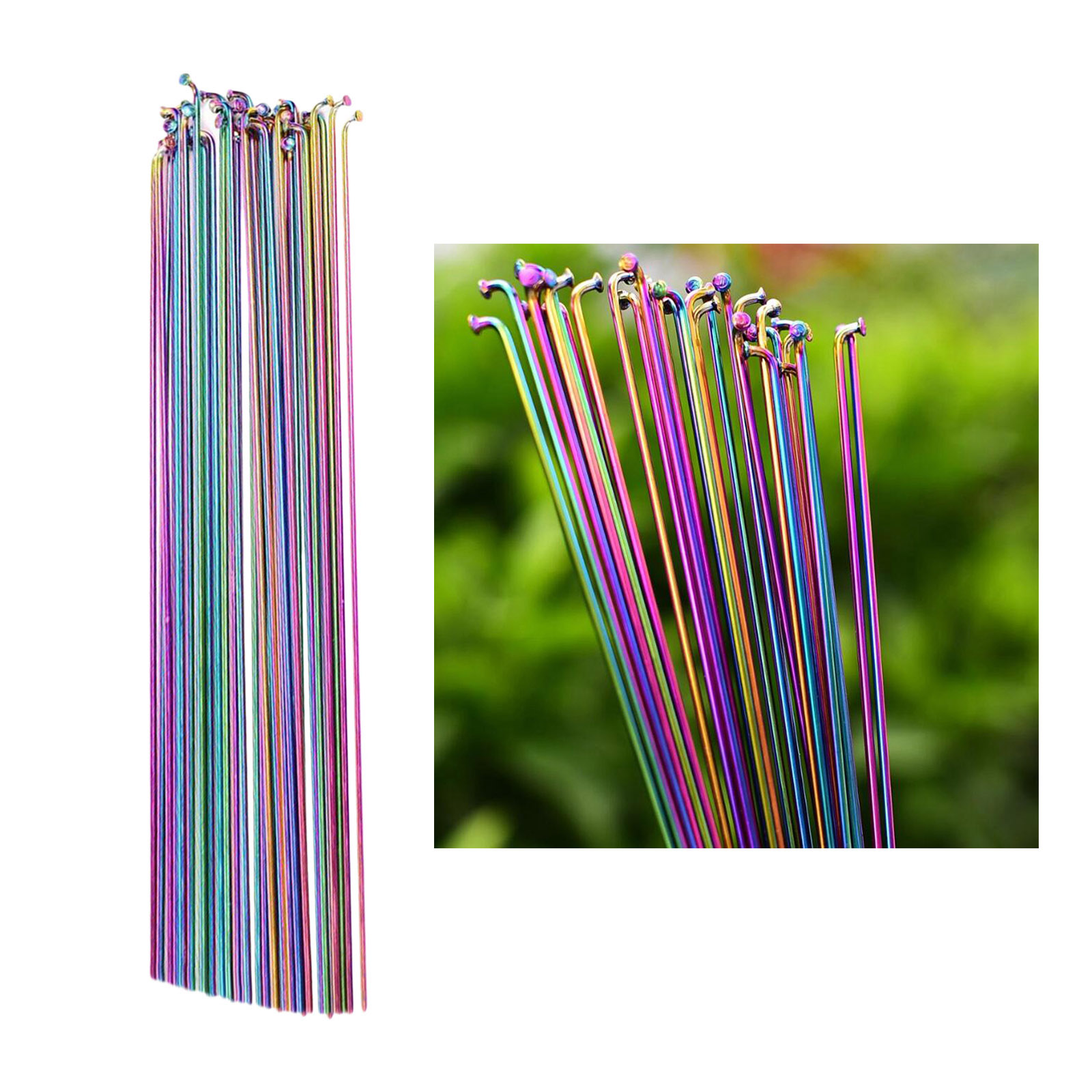 Ensemble de 36 rayons de roues de bicyclette, 268mm/273mm/280mm, pièces de roues de bicyclette de route et de vtt