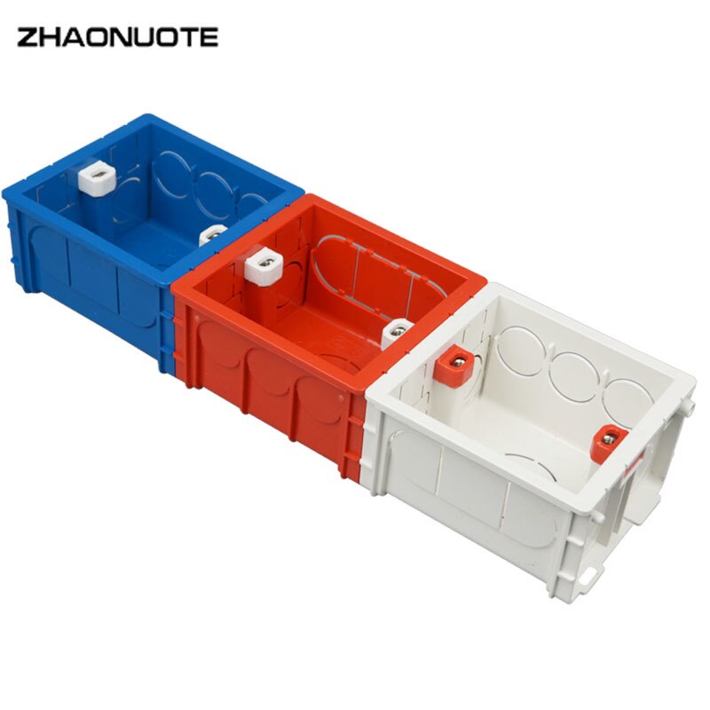 Type 86 Splicing Cassette Wall Switch Socket Junction Box PVC Concealed Bottom Box Wire Project Case