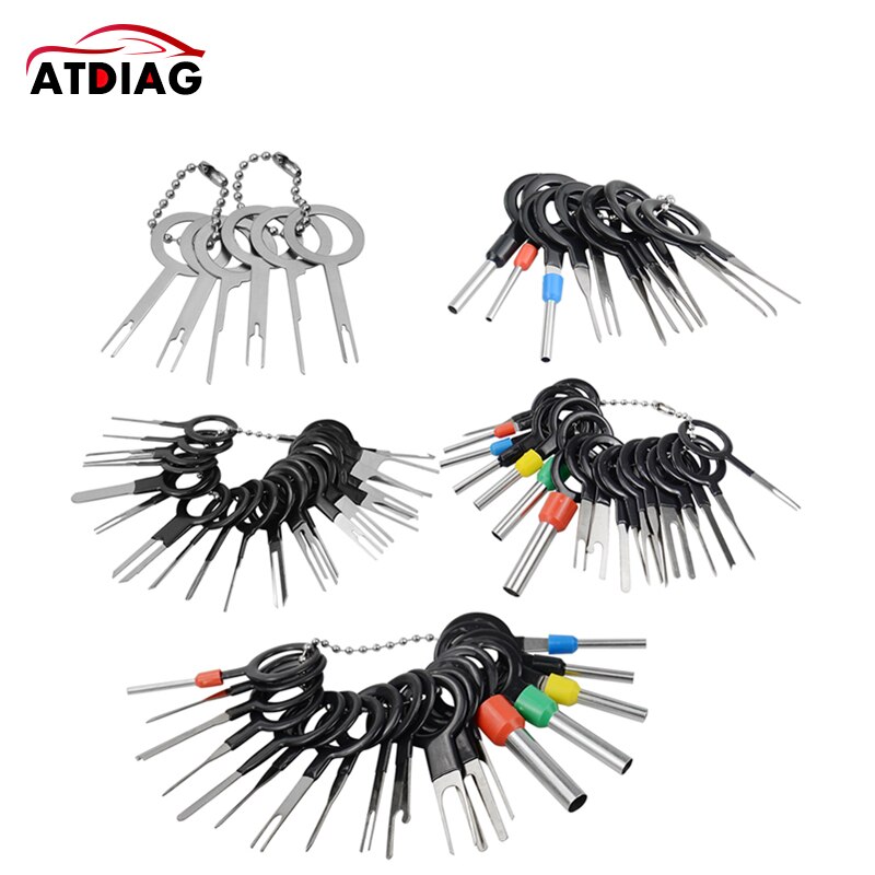 Car Plug Terminal 59/76/91/100pcs Removal Tool Pin Needle Retractor Wiring Crimp Connector Pin Extractor