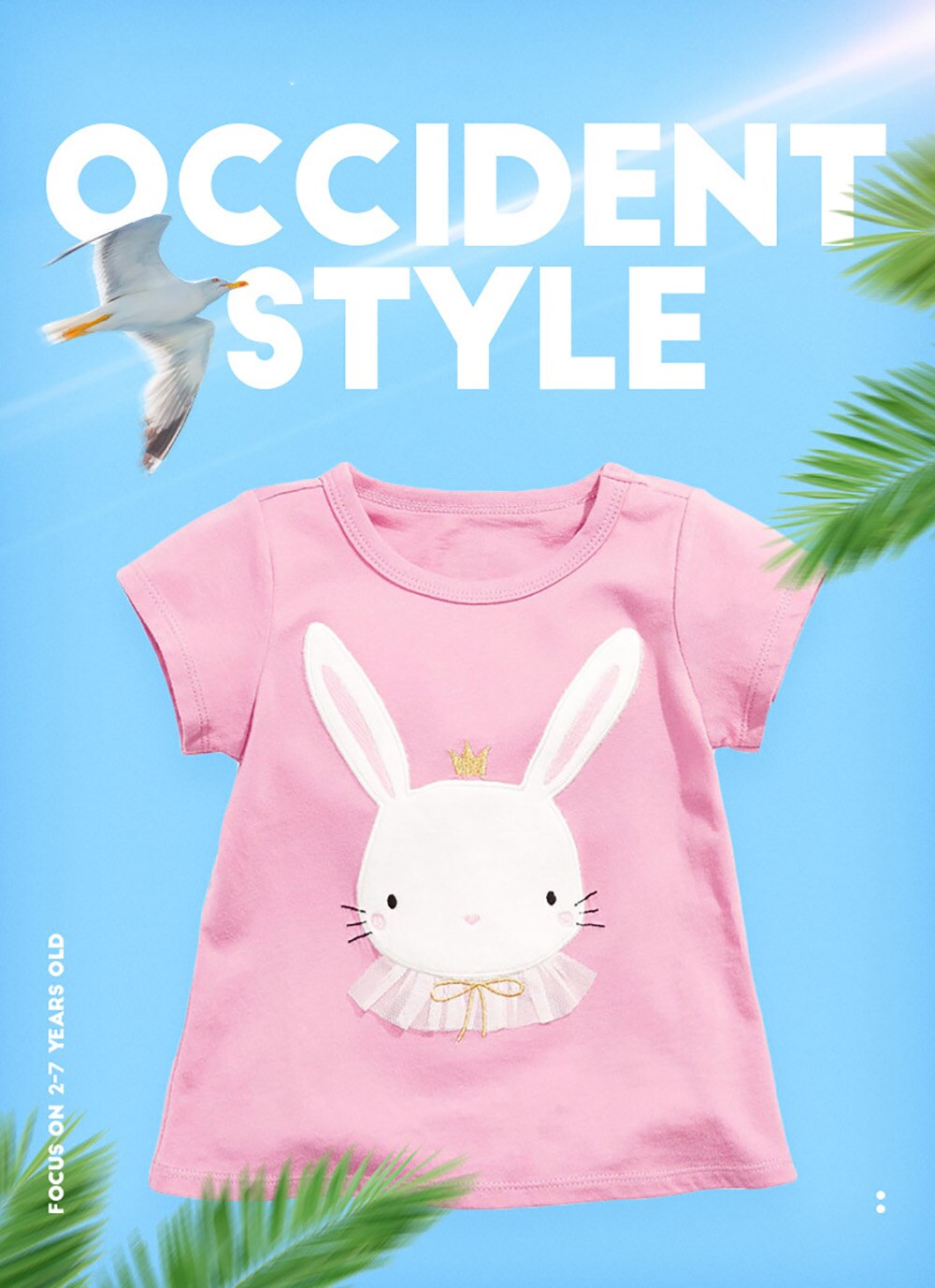 2021 Niewspecial Summer girls t-shirt t-shirt per bambini a maniche corte europea e americana t-shirt per bambini in cotone lavorato a maglia