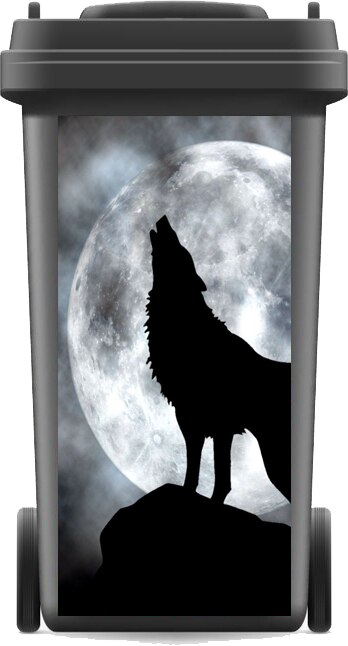 Modern Adhesive Removable Waterproof Sticker Decals Rubbish bin trash can Cover sticker Ktichen 120liter 240liter: 2 / 31x70cm(For120liter)