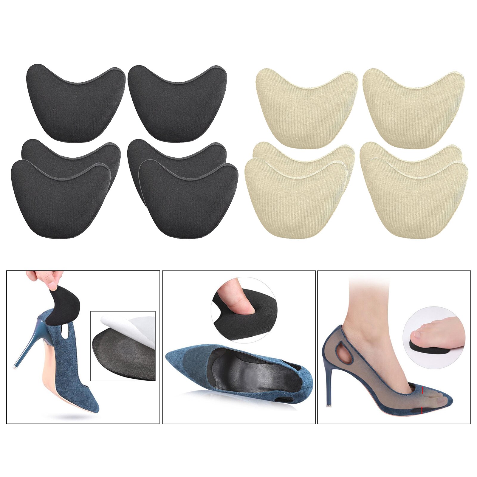 3 Pairs Teen Inserts Voor Schoenen Te Grote Schoen Inserts Schuim Teen Filler Schoen Monteurs