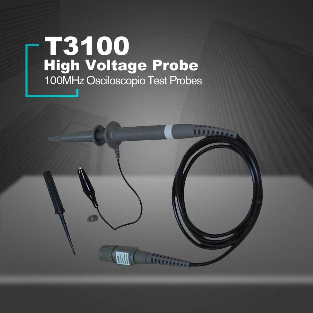 Hantek T3100 100:1 High Voltage Oscilloscope Probe 100MHz 2500V BNC Interface Osciloscopio Test Probes