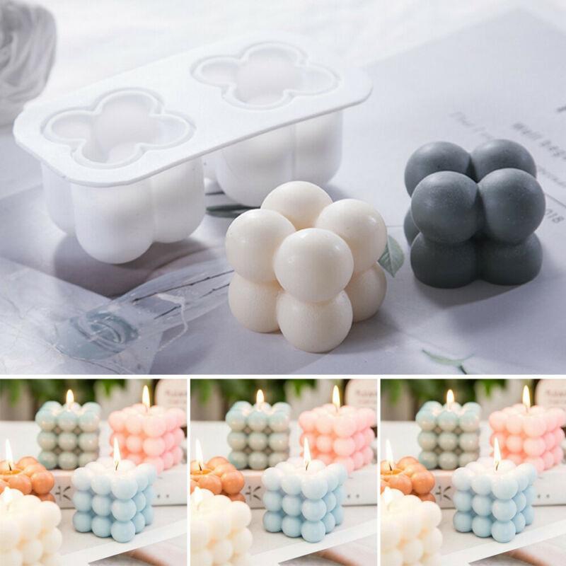 Universal Diy Cube Mold Thee Licht Wax Resin Casting Epoxy Mould Ambachten Gereedschappen Siliconen Mal Kaars Mallen Voor Kaarsen Maken
