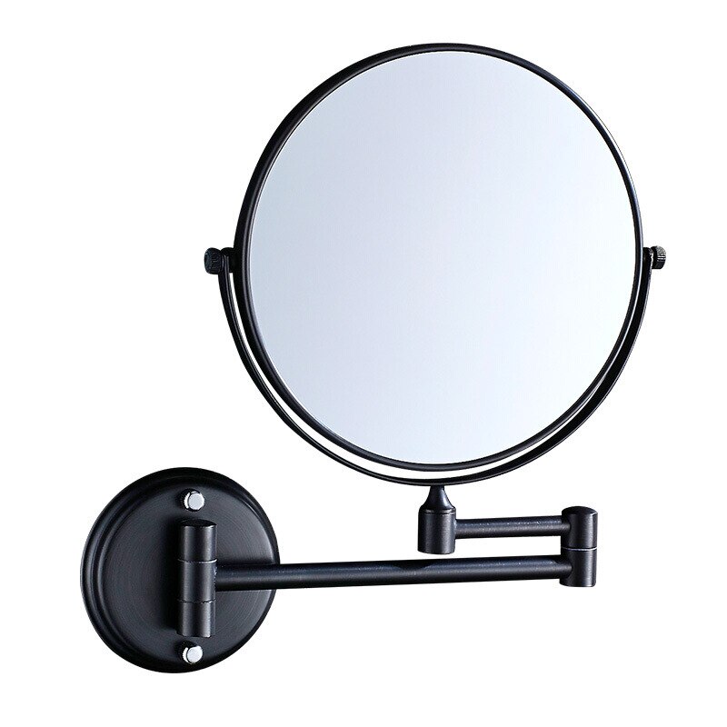 Punch-Free Bathroom Mirror Rotating Mirror/Double-Sided 3-Fold Enlarged Mirror Wall Hanging: C / 2