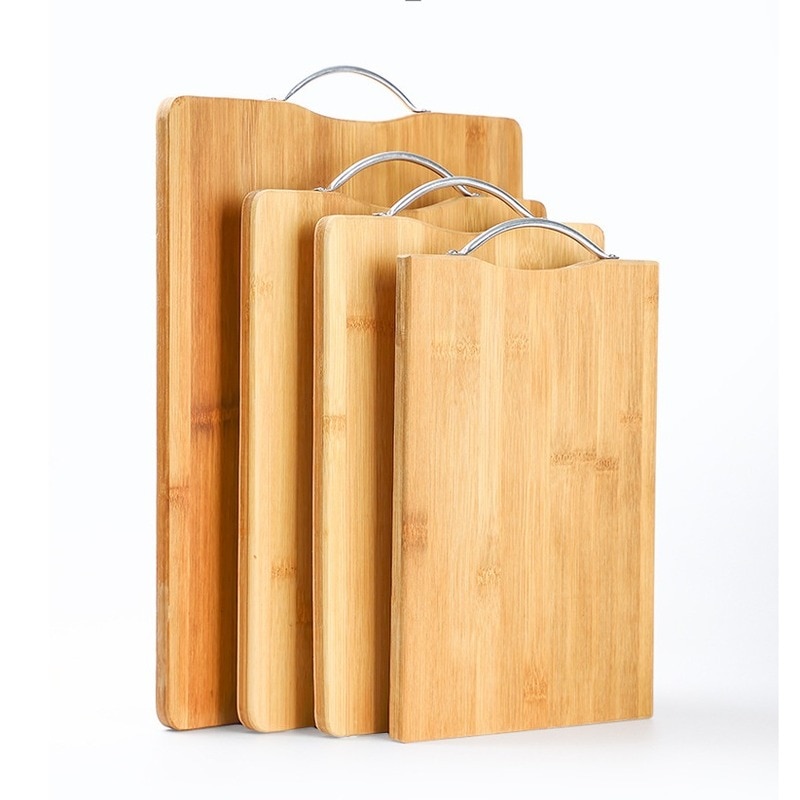 BlauKe® Snijplank van Bamboe Set van 3 – Houten Snijplank Set in 3 Maten ( Klein, Middel, Groot) – Biologische Snijplanken voor Keuken van Natuurlijk Bamboe Hout