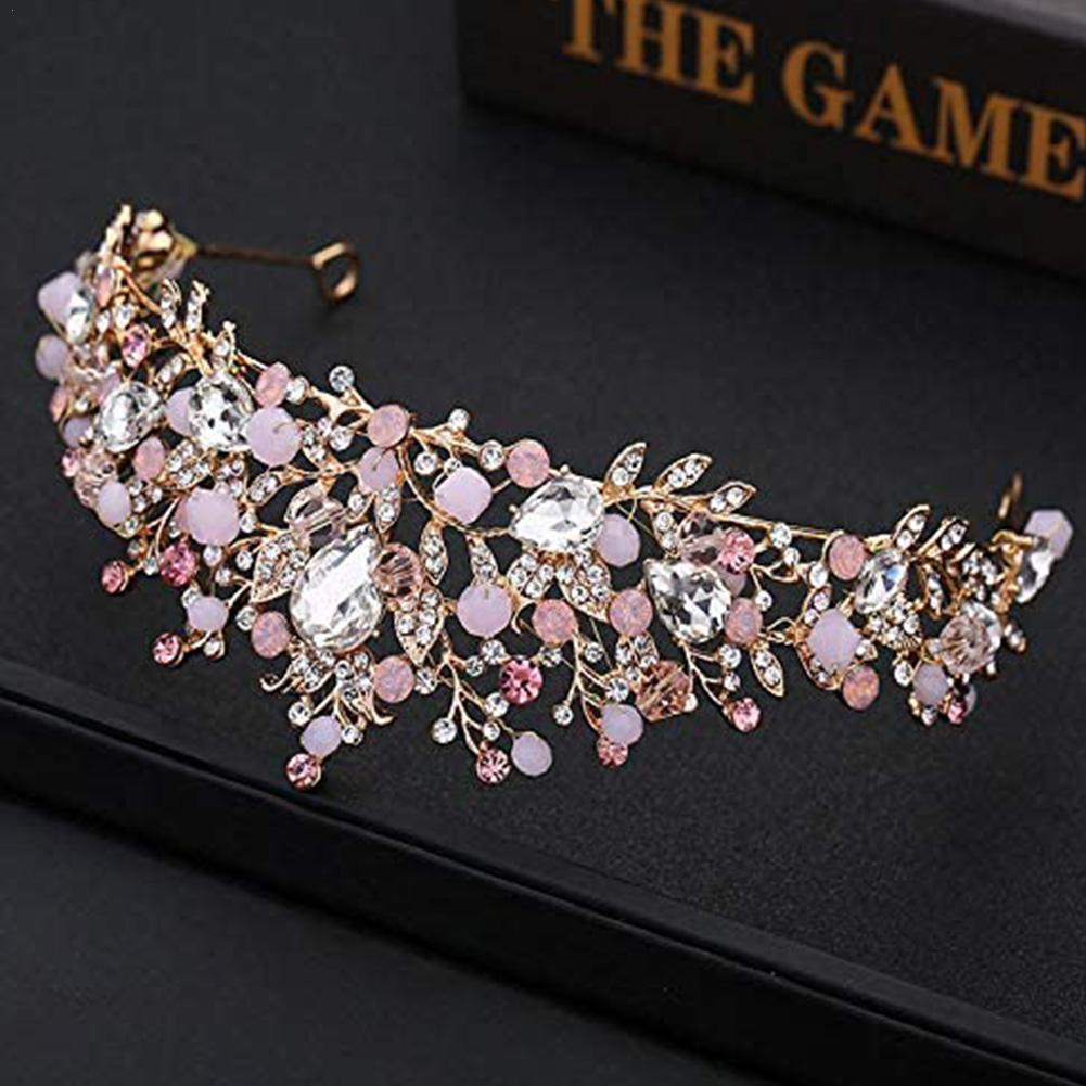 Crystal Tiara Crown Princess Costume Headband Bride Wedding Hair Accessories Party Jewelry Butterfly Crown