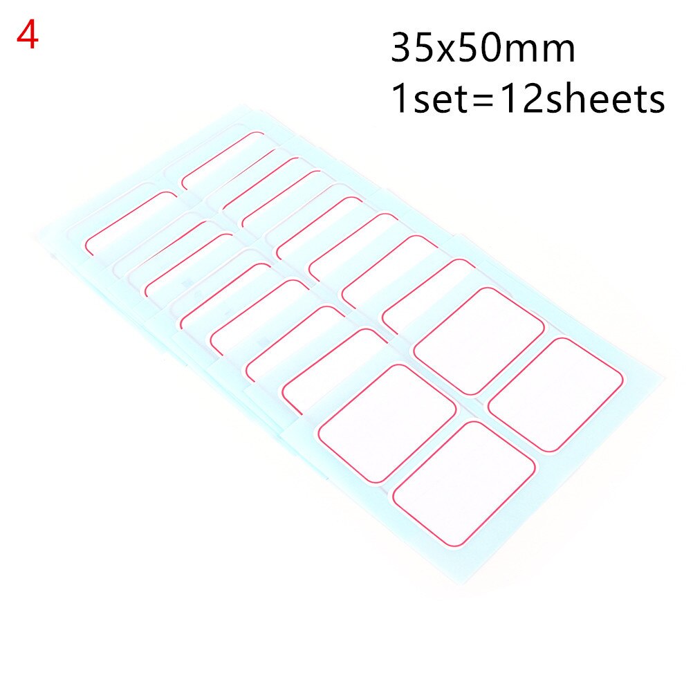 Self Adhesive Label Blank Note Label Bar Sticky White Writable Name Stickers Office School Stationery Supplies