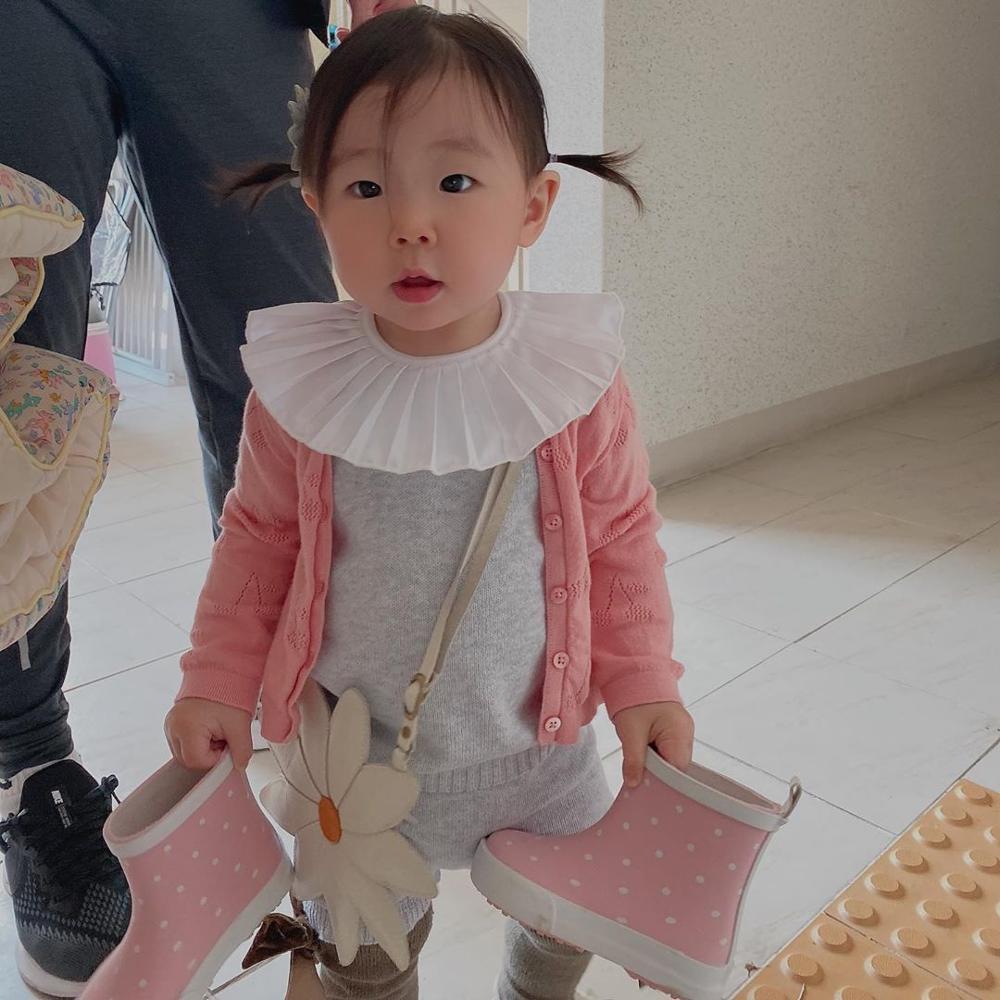 Meisjes roze trui jas baby vestjes winter baby meisjes jas herfst trui voor baby jacquard baby gebreide trui accessoires