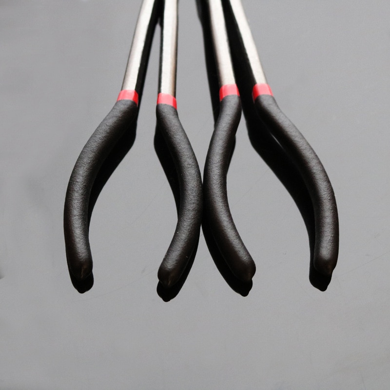 Carbon steel Bent Nose Pliers 280mm Extra Long Nose Pliers Straight 45 Or 0 Degrees Or 90 Degree Round Nose Pliers Hand Tool