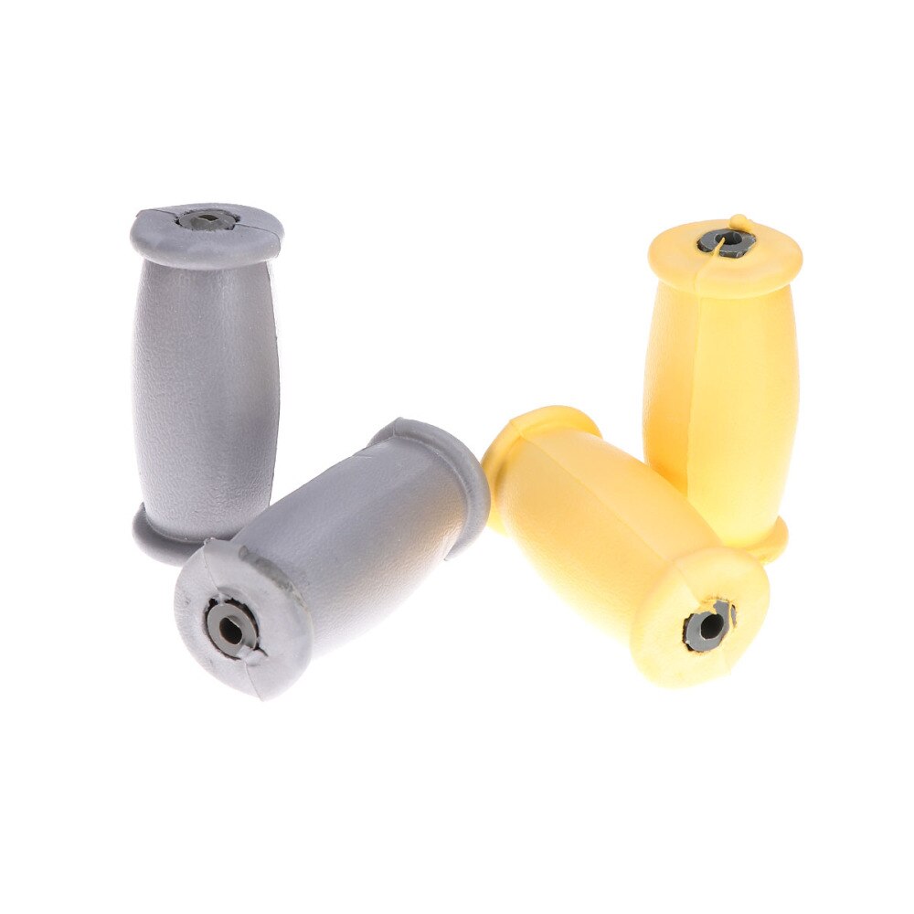 Muleta de goma suave con agarre de mano, muletas fuertes, recambios de muletas, accesorios (gris), un par
