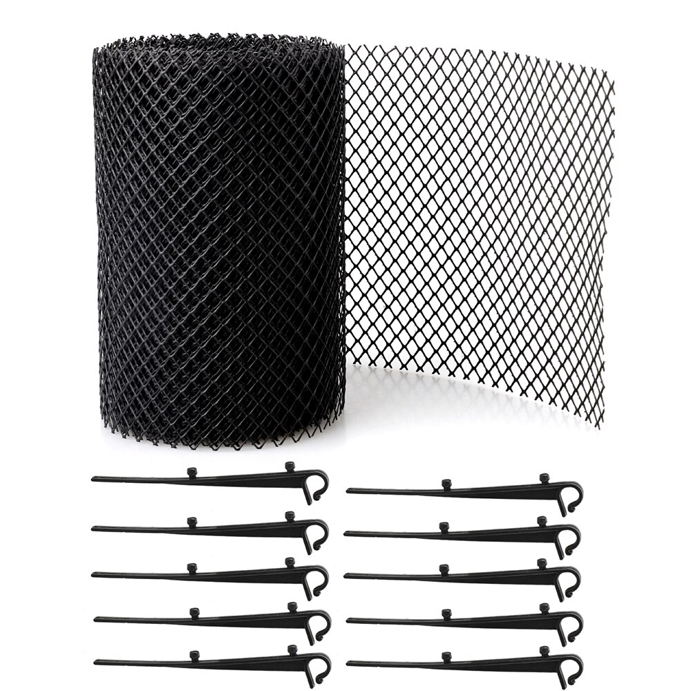 Roof Trough Net Sink Protection Net With Stakes Stops Leaves Anti-Clogging Net Cover Gardening Accessories Cleaning Tool